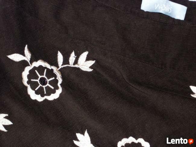 WALLIS spódnica HAFT koraliki sztruks 42 XL