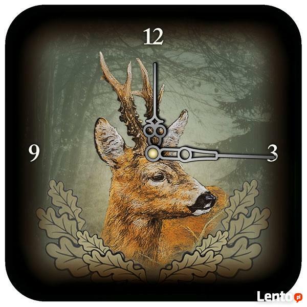 Zegar ścienny z motywem myśliwskim Sklep Myśliwski Rykowisko