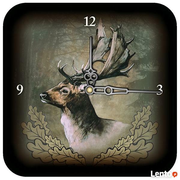 Zegar ścienny z motywem myśliwskim Sklep Myśliwski Rykowisko