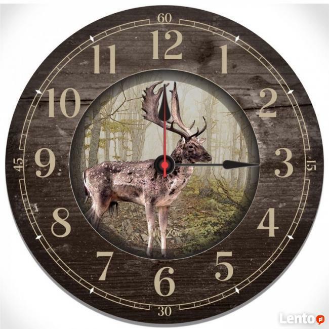 Zegar okrągły z motywem myśliwskim Sklep Myśliwski Rykowisko