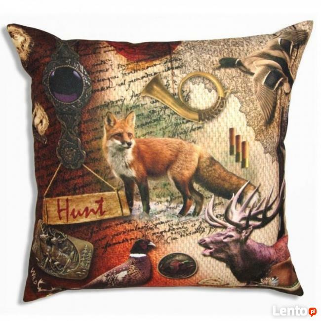 Poduszka na sofę HUNT z motywem myśliwskim Sklep Rykowisko