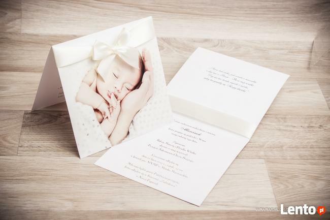 Zaproszenia na chrzest święty chrzciny ze zdjęciem
