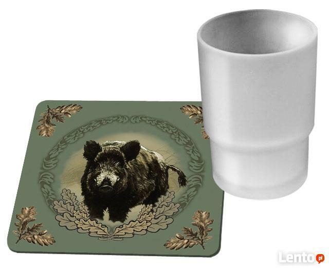 Podstawka pod kubek z motywem myśliwskim Sklep Rykowisko