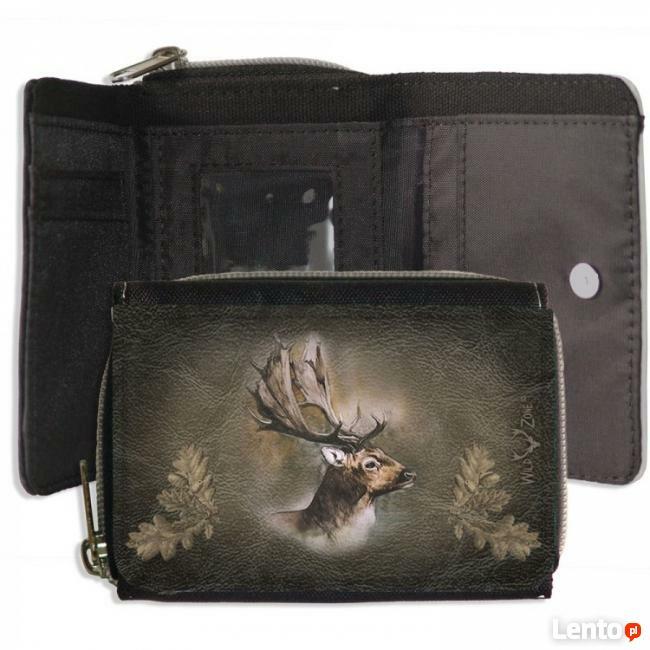 Portfel na zatrzask z motywem myśliwskim Sklep Rykowisko