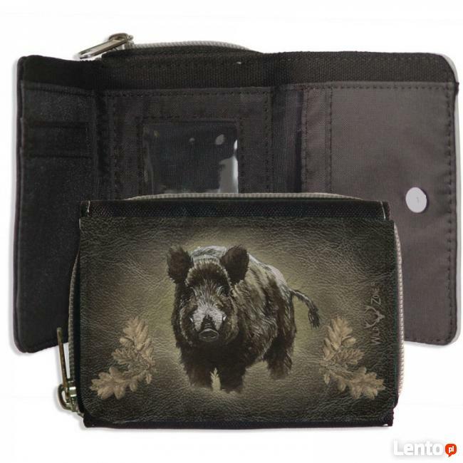 Portfel na zatrzask z motywem myśliwskim Sklep Rykowisko