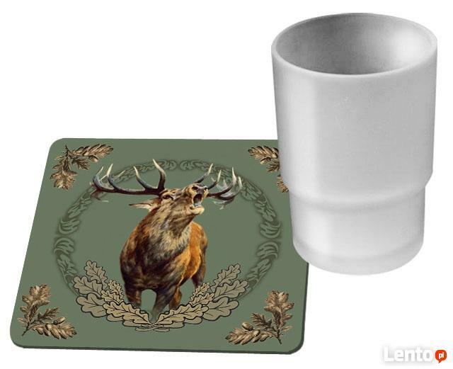 Podstawka pod kubek z motywem myśliwskim Sklep Rykowisko