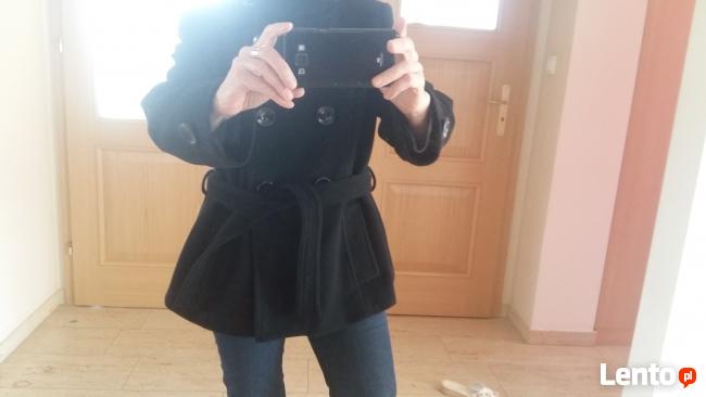 Zara kurtka damska czarna 80 % wełna rozmiar XL