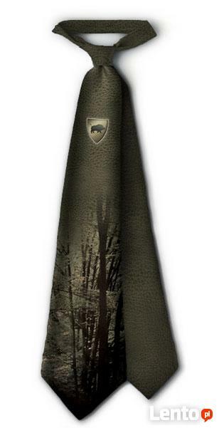 Krawat z motywem myśliwskim Sklep Myśliwski Rykowisko