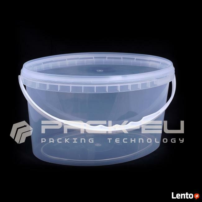 Wiaderka plastikowe z pokrywką i bez