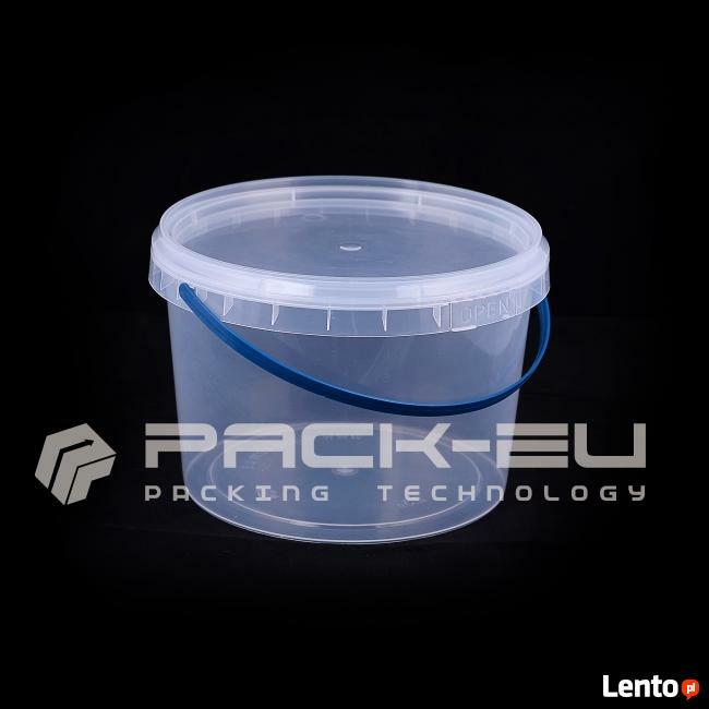 Wiaderka plastikowe z pokrywką i bez