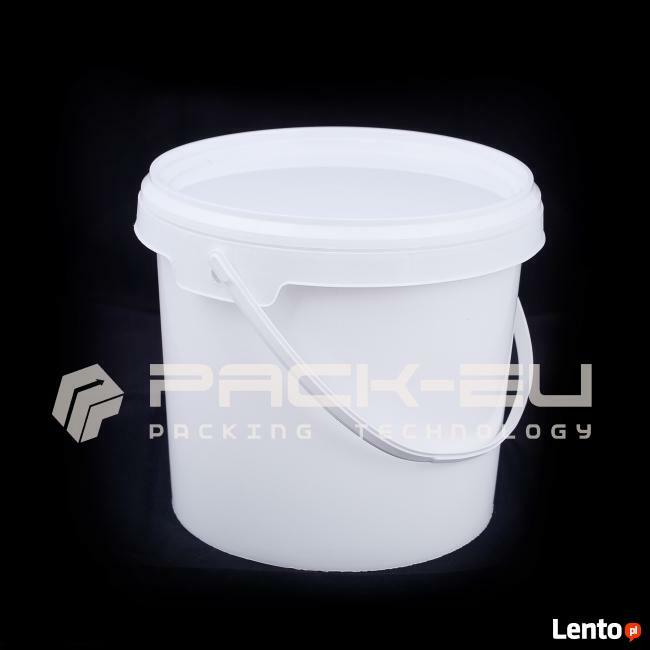 Wiaderka plastikowe z pokrywką i bez