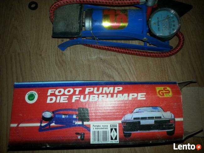Pompka samochodowa nożna z manometrem - Sprzedam