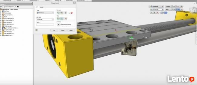 Projektowanie maszyn inżynier projektowanie 3d CAD techniczn