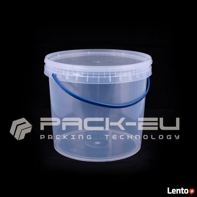 Wiaderka plastikowe z pokrywką i bez