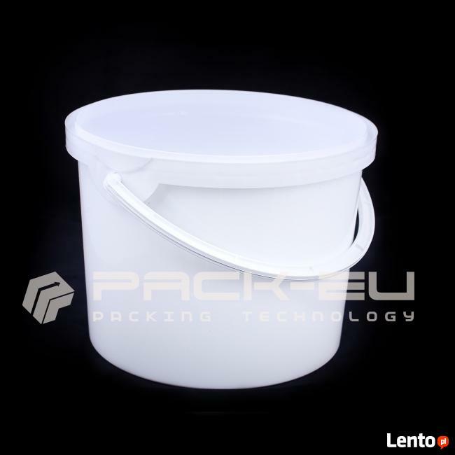 Wiaderka plastikowe z pokrywką i bez
