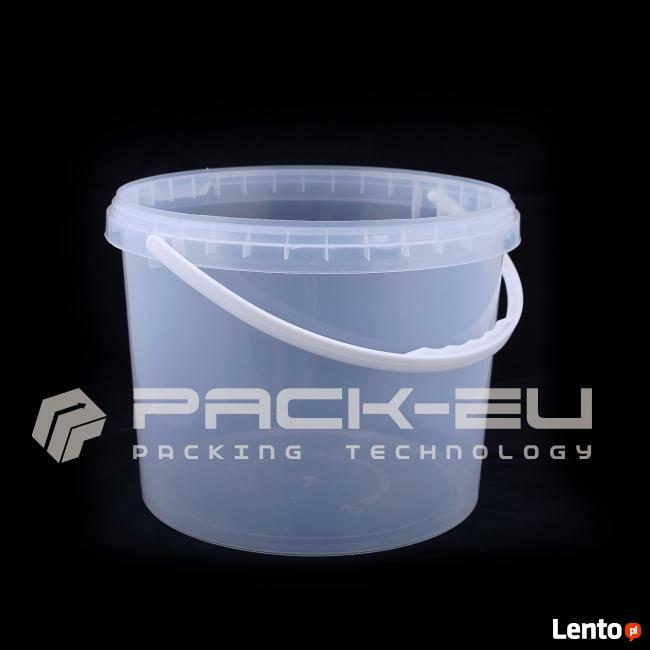 Wiaderka plastikowe z pokrywką i bez