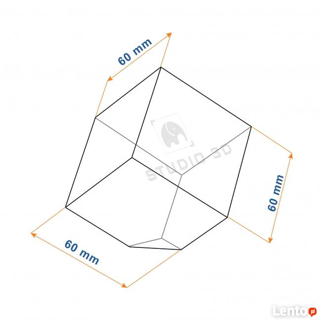 Kryształowy przycisk do papieru GRAWER 3D Statuetka