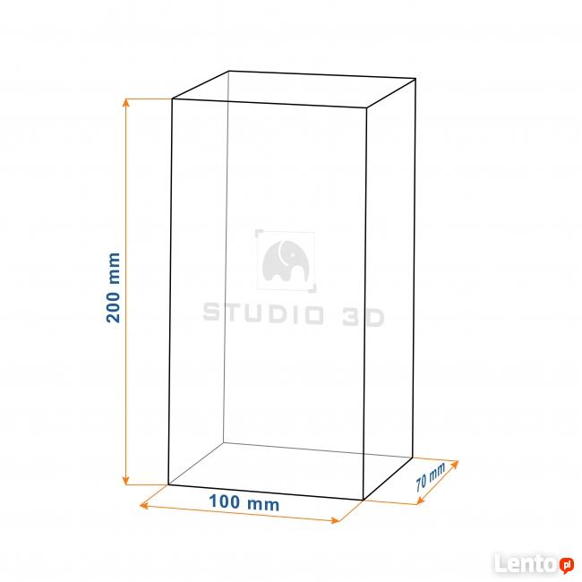 Statuetka 3D - pociąg 3D wygrawerowany w szkle