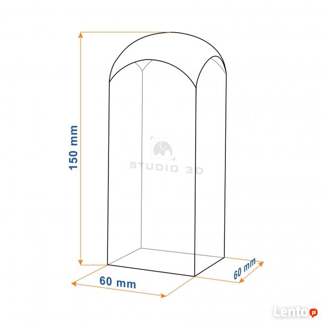 Statuetka na konkurs konkursowa - grawerowanie 3D w szkle
