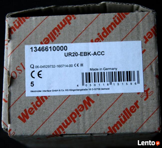 Wspornik końcowy Weidmüller UR20-EBK-ACC