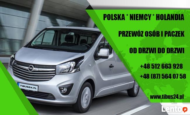 Przewóz osób i paczek Holandia Niemcy Co 6-ty przejazd 50%!