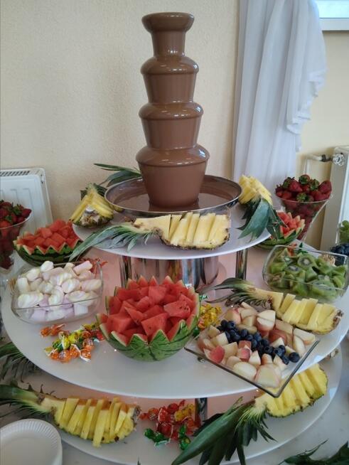 Podest do fontanny czekoladowej, fontanna czekolady