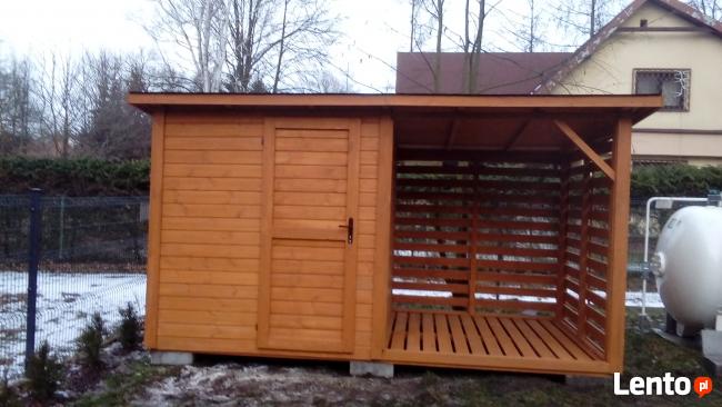 Domek narzędziowy z drewutnią 4 na 2 m