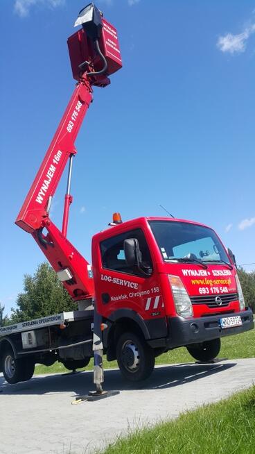 Wynajem podest wolnobieżny nożycowy podnośnik koszowy