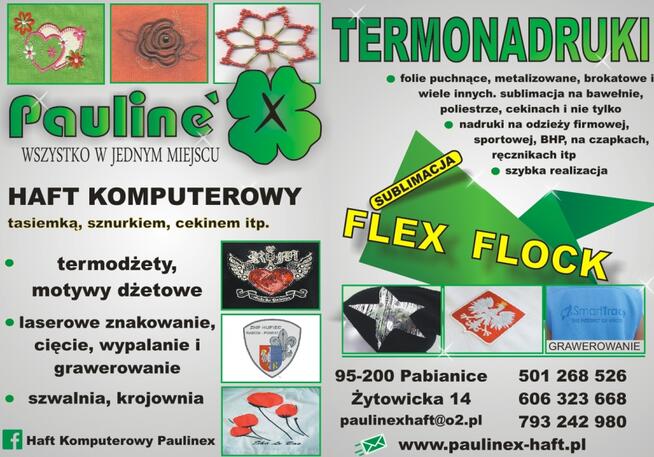 haft reklamowy, hafciarnia, nadruki