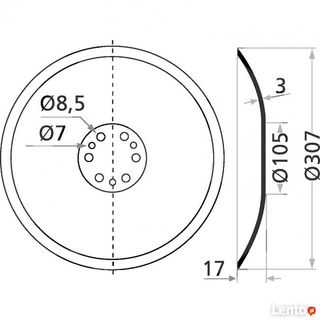 Talerz redlicy Accord 495390