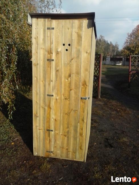 Toaleta drewniana ubikacja kibelek wychodek wc na budowę