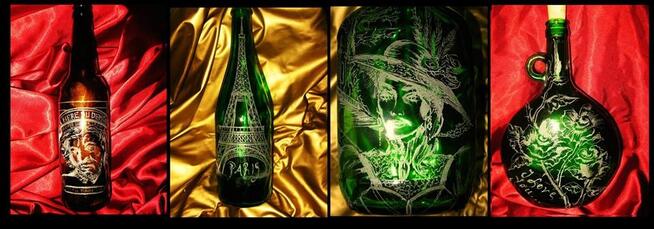 Grawer na szkle, rękodzieło!