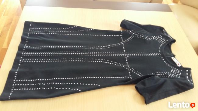 MONNARI suknia sukienka czarna z ćwiekami Glam Rock Style