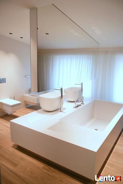 Wanny wolnostojące solid surface GFK Luxum na zamówienie