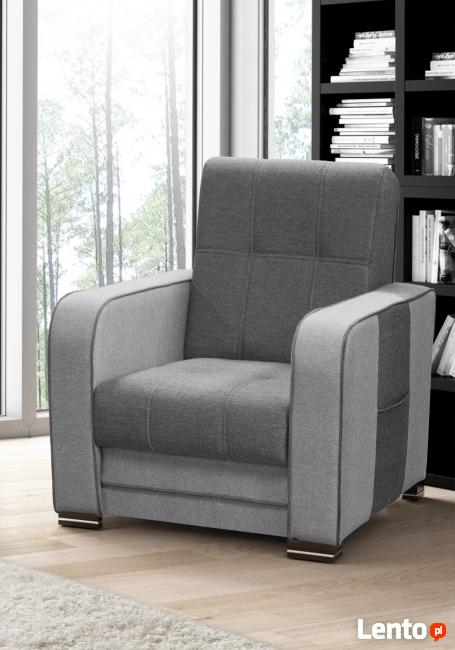 PROMOCJA stylowy fotel w CLEO wypoczynkowy SALON kieszonki