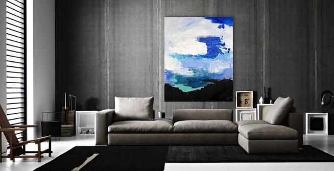 Akryl na płótnie "ABSTRAKCJA" obraz artystki A.Laube 100x80