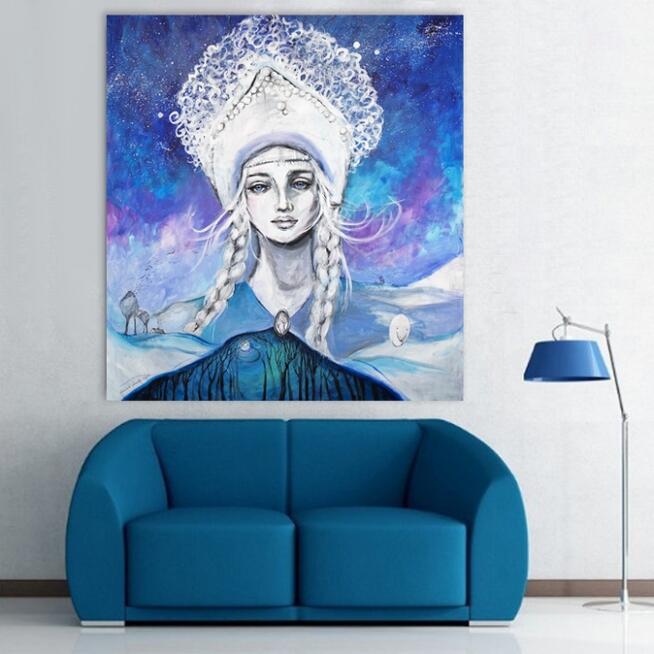 Akryl na płótnie "Cказка/Bajka" obraz art. A.Laube 100x90cm