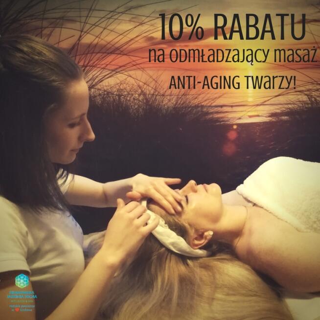 10% rabatu na odmładzający masaż ANTI-AGING twarzy w KJS!