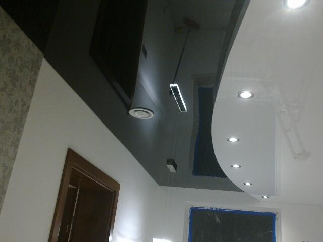 Sufity napinane, oświetlenie szynowe, linie LED