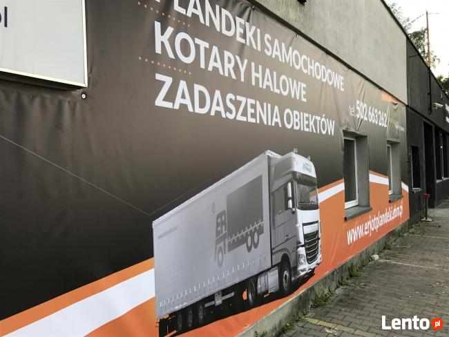 Okrycia banerowe na elewacje z reklama , banery reklamowe