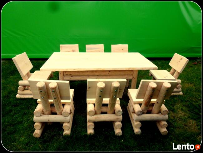 Meble ogrodowe, barowe, drewniane, hustawka, stó�