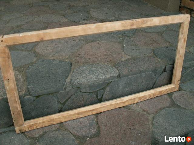 Stara rama okienna retro loft lustro, zdjęcia 88x44