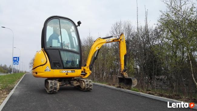 glebogryzarka miniciągnik prace ziemne