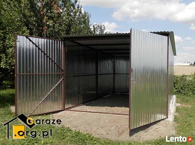 Garaże Blaszaki Blaszane 3x5 Ocynk I gatunek Typowe