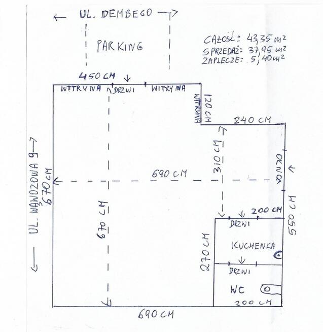LOKAL UŻYTKOWY NA WYNAJEM - WARSZAWA KABATY