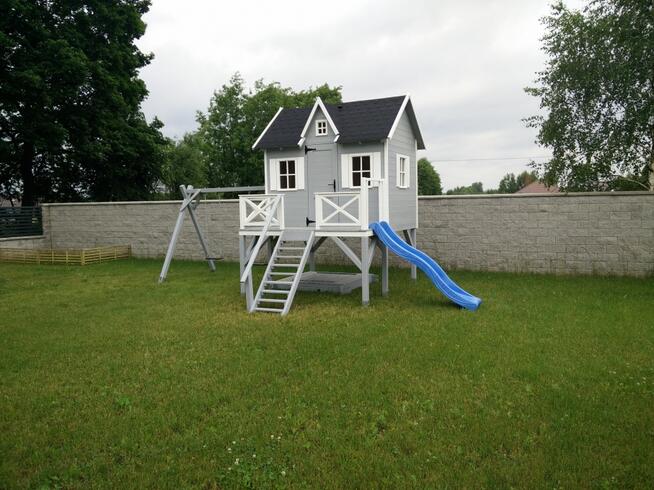 Domek dziecięcy, domek z huśtawką, domek ze zjeżdżalnią
