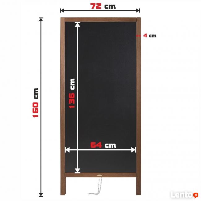 Duży potykacz reklamowy z tablicą kredową rozmiar XL160x72cm