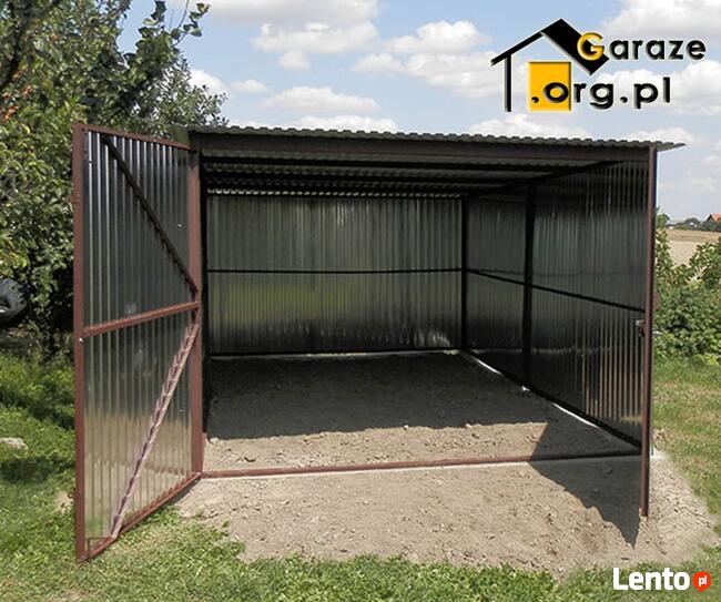 Garaże Blaszaki Blaszane 3x5 Ocynk I gatunek Typowe
