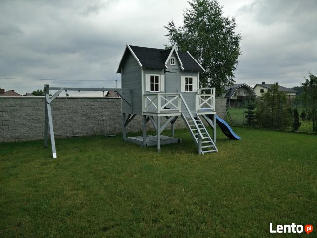 Domek dziecięcy, domek z huśtawką, domek ze zjeżdżalnią