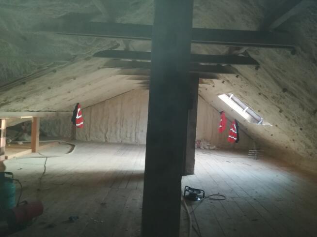 Wdmuchiwanie celulozy wełny. Zwalczanie kun. kuny. naprawy